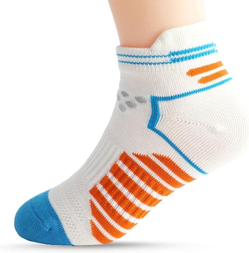 Zumou Kids Athletic Ankle Socks Low Cut Heel Tab for Youth Big Boys Hiking Socks - Image 5